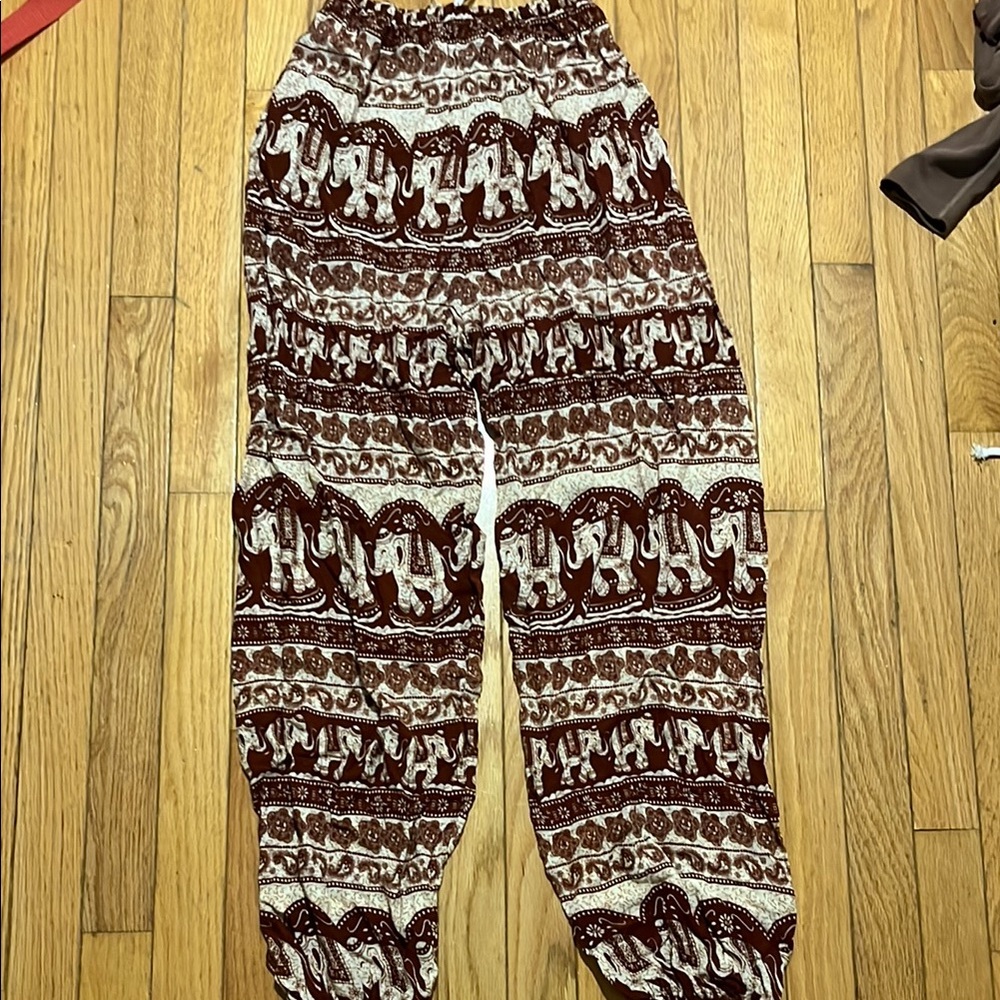Bohemian Elephant Patterned Pants